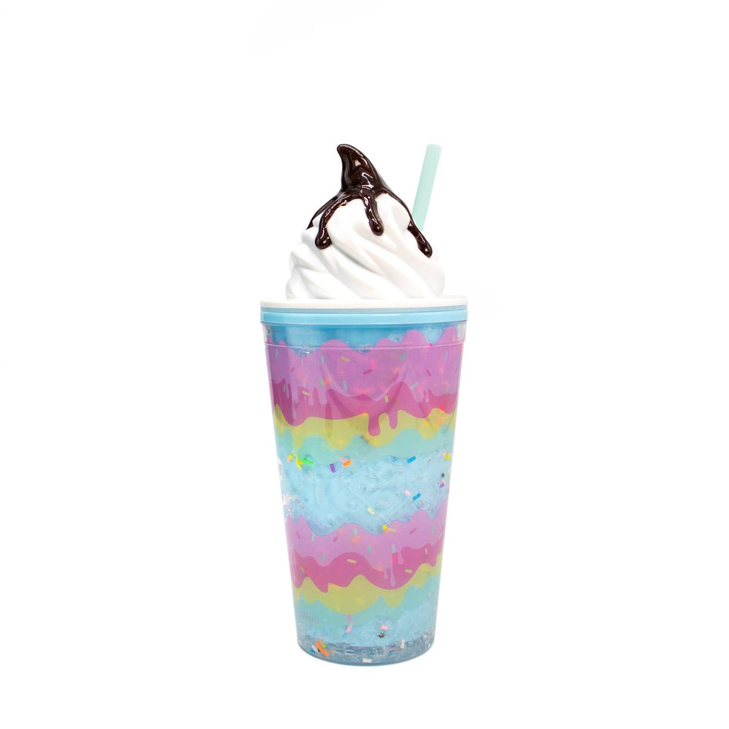 Layered Soft Serve Ice Cream Tumbler - 16 Oz