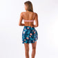 Kona Navy Blue Tropical Print Mini Sarong